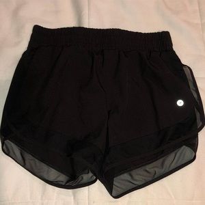 Black athletic shorts